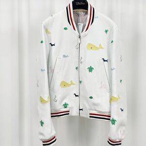 Authentic Thom Browne Striped White Jacket